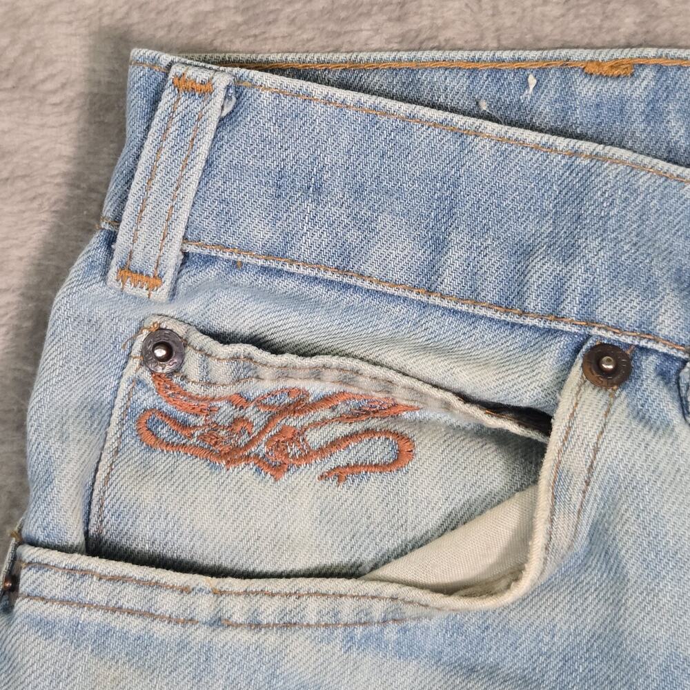 RARE Vintage 70s/80s Levi's 501 Orange Tab 32x30 Embroidered Button Fly Straight - Picture 2 of 16